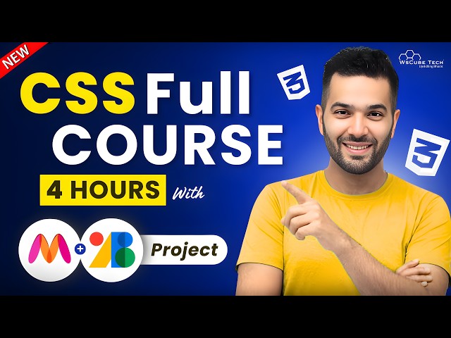 CSS Full Course in 4:30 Hours (for Beginners) - 2024
