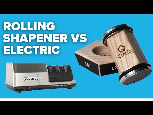 How does a Rolling knife Sharpener Compare to Electric?