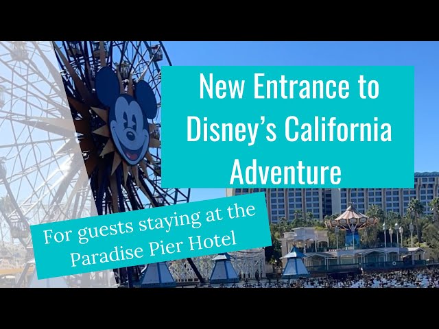 New Entrance into Disney’s California Adventure for Paradise Pier Hotel Guests and Quick Room Tour!