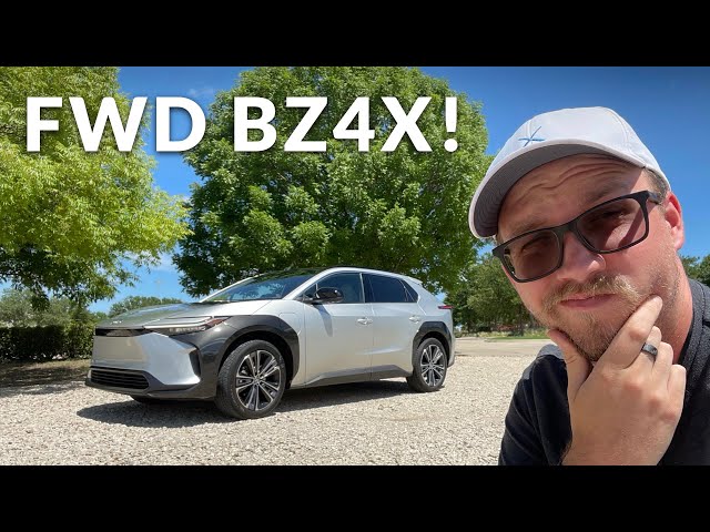 I Drive The Electric Toyota bZ4X Front Wheel Drive For The First Time!