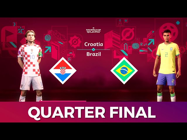 FIFA23 | CROATIA vs BRAZIL | LUCA MODRIC vs NEYMAR JR. | FIFA WORLD CUP QUARTER FINAL | {4K 60FPS}