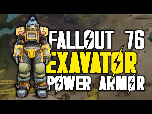 Fallout 76 - How to get Excavator Power Armor & Power Armor Station Plan