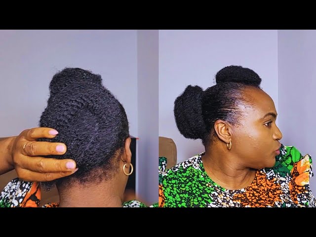 Easy protective style for natural hair