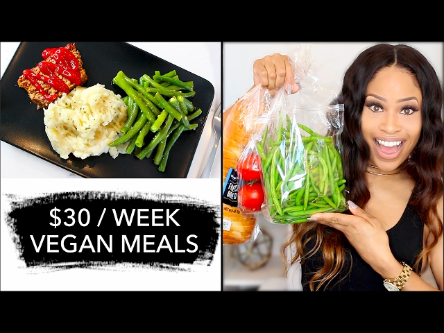How To Eat VEGAN for Only $30 A WEEK! ➟  grocery haul + meal ideas