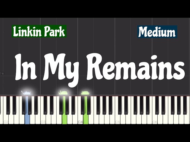 Linkin Park - In My Remains Piano Tutorial | Medium