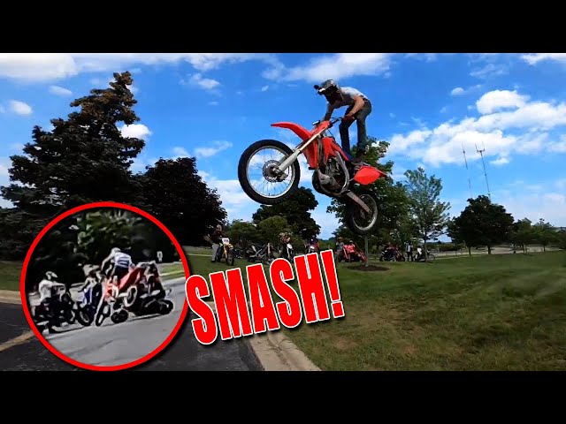 High Flying Jump Right Into Another Rider | Crashes & Close Calls