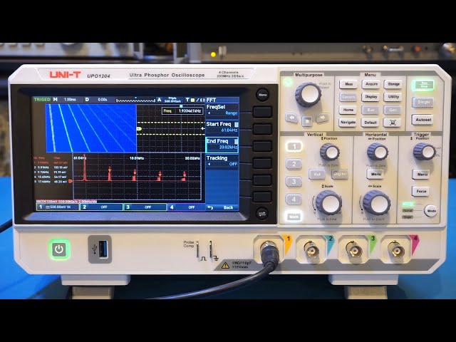 Review of a UNI-T UPO1204 200 MHz 4 Channel Digital Oscilloscope