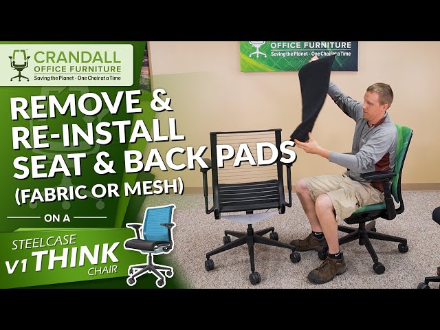 Steelcase V1 Think Chair - How to Remove & Re-Install the Seat & Back Pads