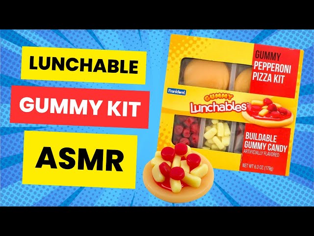 ASMR Taste Test: Unboxing & Trying the Gummy Lunchable by Frankford! 🍬🍱 | Relaxing Candy Review