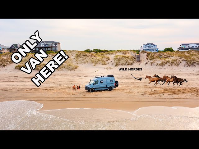 VAN LIFE | Driving TINY HOME on off-road 4WD Beach | Winnebago Revel (OBX)