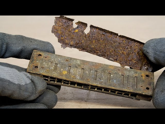 Restoration of an old German harmonica