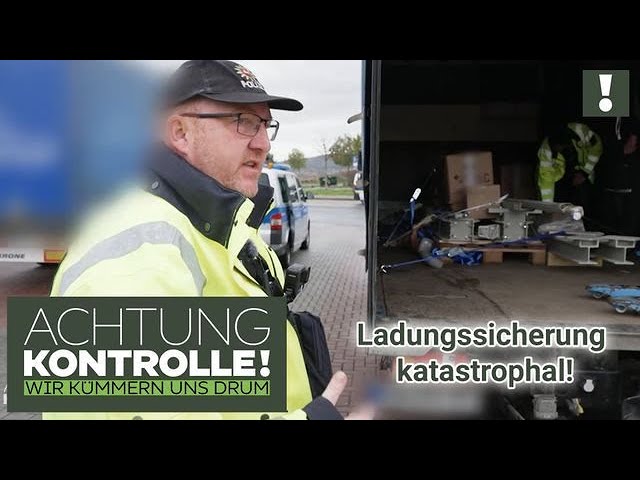 "KOMPLETT LOSE!" 😱 Polizei entdeckt waghalsige Ladungssicherung! | Achtung Kontrolle