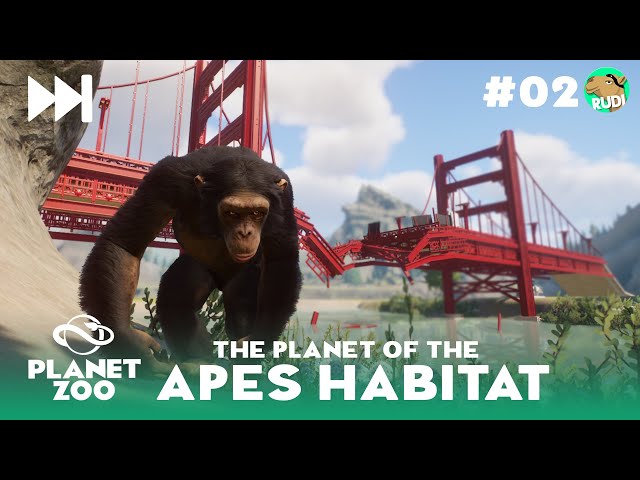 Planet of the Apes Habitat - Planet Zoo Sandbox - Movie Habitat Episode 1