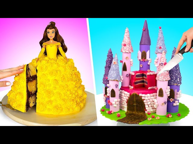 Awesome DIY Royal Cakes || Princess And Castle Cakes!
