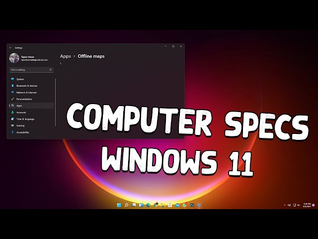 How to Check Computer Specs in Windows 11