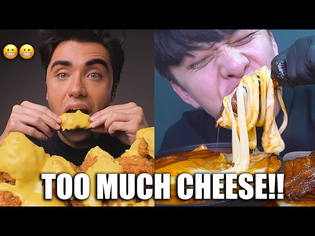when mukbangers eat TOO MUCH cheese