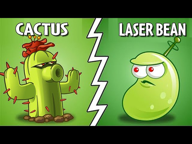 Plants Vs. Zombies 2 CACTUS vs LASER BEAN - Who Will Win?