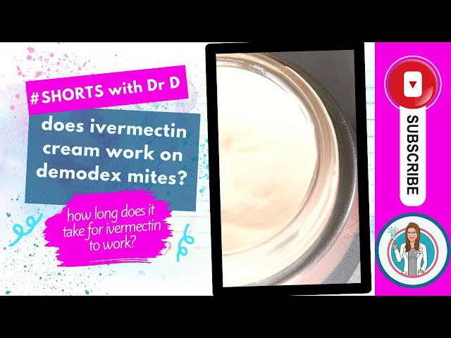 Does ivermectin cream work on Demodex mites? How quickly does ivermectin work? #shortsyoutube