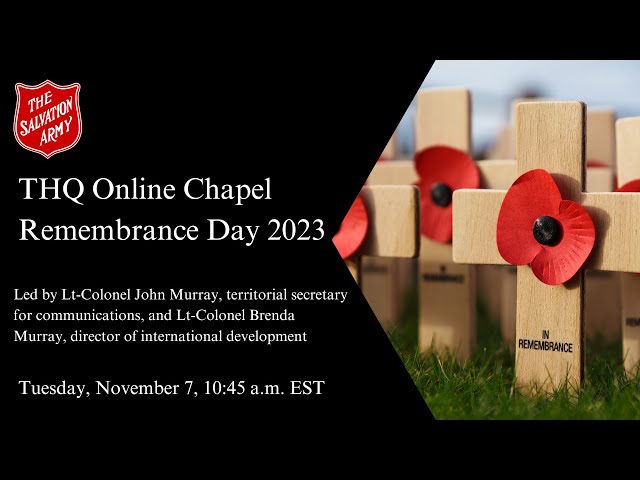 Remembrance Day Chapel | November 7, 2023
