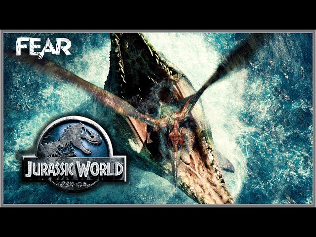 Attack Of The Mosasaurus! (Jurassic World Iconic Death Scene) | Fear