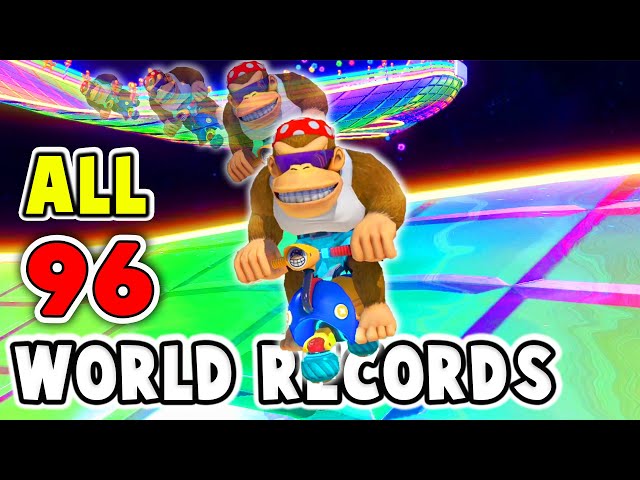 Reacting to EVERY Mario Kart 8 Deluxe 200cc World Record