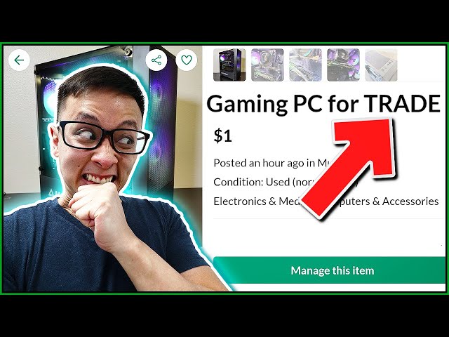 I listed a gaming PC for TRADE ONLY, NO CASH ALLOWED! (OfferUp Experiments)