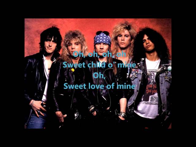 Guns N' Roses - Sweet Child O' Mine (Lyrics)