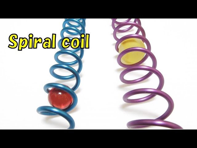 ビー玉コースター/スパイラルコイルの作り方  How To Make Marble Run Machine Spiral coil