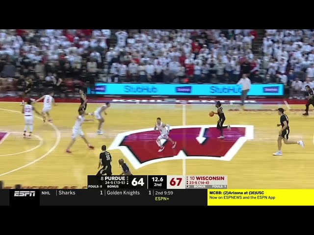 Purdue vs Wisconsin CRAZY Ending | 2022 College Basketball