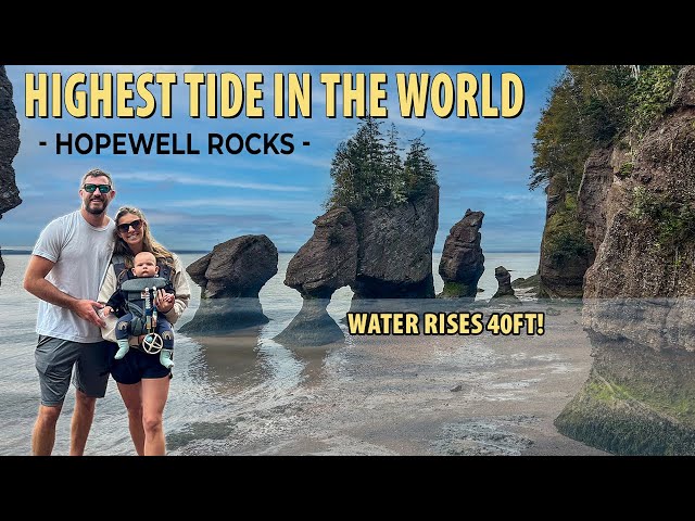 The Highest Tidal Range In The World - Hopewell Rocks Canada and The Fundy Trail Parkway