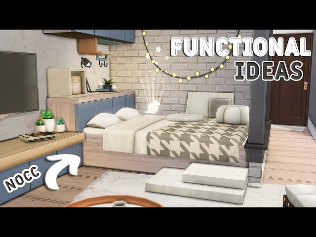 🤍Beautiful Interior Ideas • Functional👍 | NoCC or Mods | Building Tutorial | The Sims 4