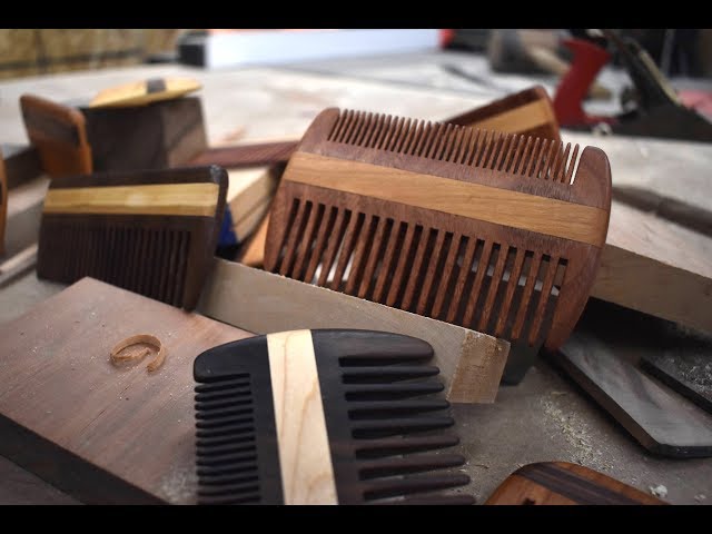 Making a wooden beard comb