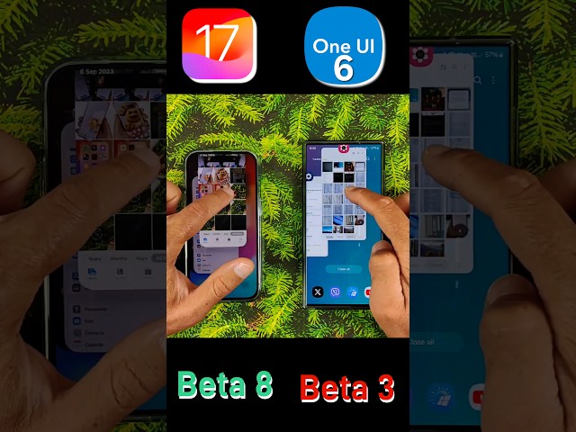 One UI 6 Beta 3 vs iOS 17 Better Animations!