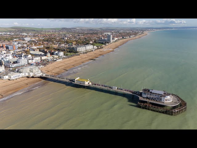 Worthing Pier drone footage