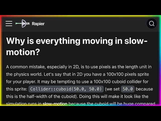 Why is everything moving in slow motion?