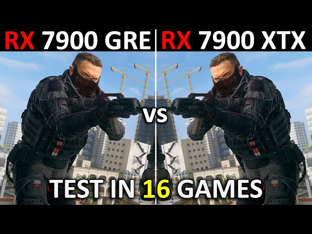 RX 7900 GRE vs RX 7900 XTX | Test in 16 Games at 4K | How Big Is The Difference? 🤔 | 2024