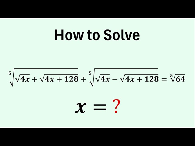 Let's Solve an Engaging Radical Equation Challenge | Algebra
