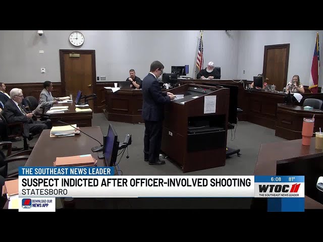 Suspect indicted after officer-involved shooting in Statesboro