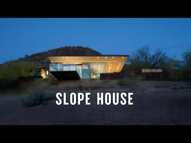 Slope House: Modern Small House With Efficient Architecture Design in Phoenix, Arizona