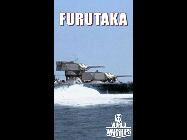Heavy Japanese Furutaka Class Cruiser IJN #shorts #worldofwarships #warships #navalhistory #ww2