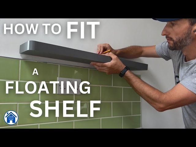 How to FIT a FLOATING SHELF to a WALL. Wall plugs & screws. DIY drilling tips!