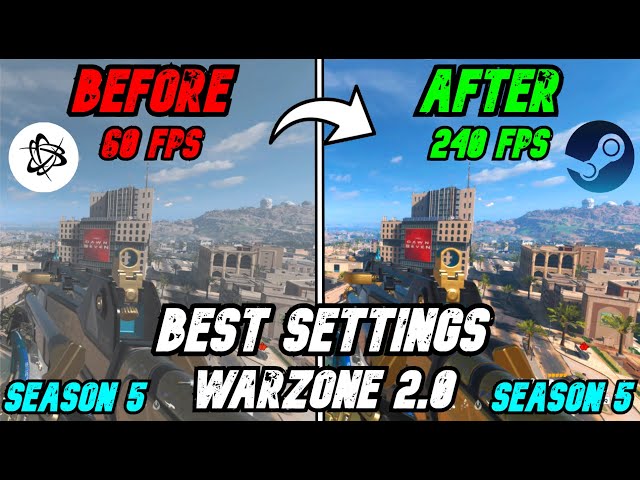 BEST PC Settings for Warzone 2 SEASON 5! (Optimize FPS & Visibility)