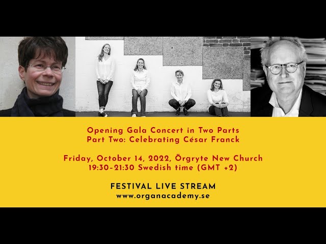 GIOF LIVE STREAM - October 14, 2022, Örgryte New Church - 19:30–21.30 (GMT +2) - Opening Gala (II)