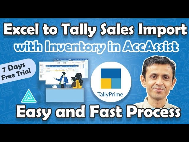 Excel to Tally Sales Import With Inventory in AccAssist | 7 Days Free Trial for Demo - 8141703007