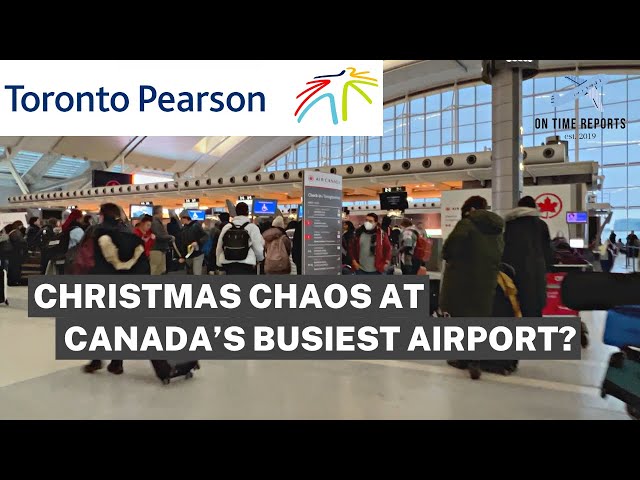 HOLIDAY RUSH at YYZ Toronto Pearson Airport Terminal 1 Departures