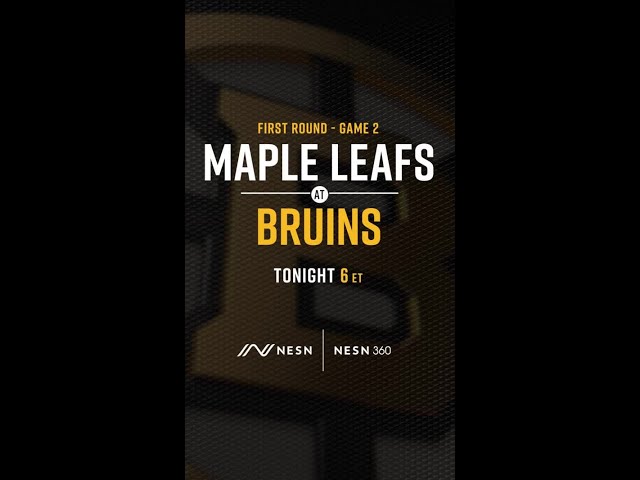 Bruins Hyped For Game 2 vs. Leafs In Stanley Cup Playoffs