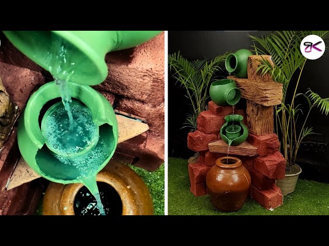 Creative Fountain Ideas Using Teracotta Pots And Thermocol | DIY Project