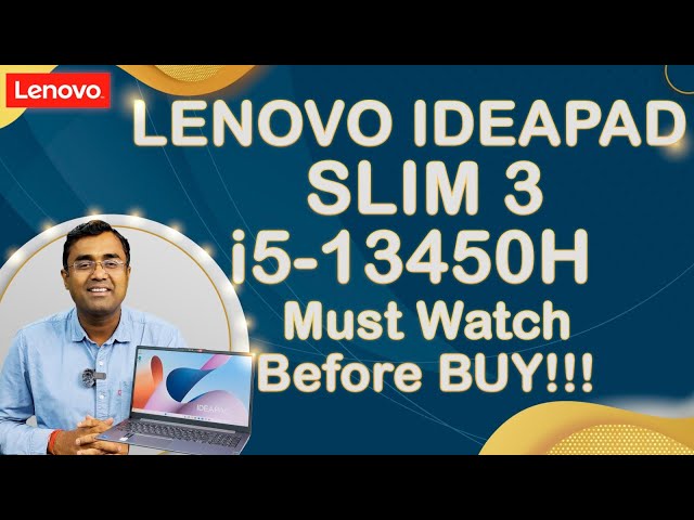 Lenovo Laptop ideaPad slim3 15IRU8 Intel Core i5-13420H 83EM0023IN Latest 2024 with ADP Review Hindi