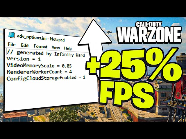 Warzone 'adv_options' Settings - BOOST FPS & Fix Stuttering (Benchmarks Included)