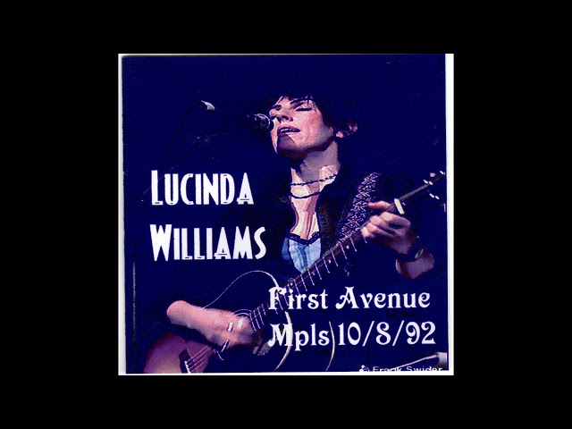 Lucinda Williams 1992 10 08 First Avenue Minneapolis MN